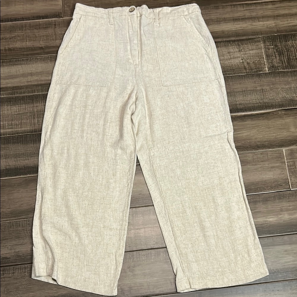 EUC Meg & Margot Cropped Wide Leg Pants Large